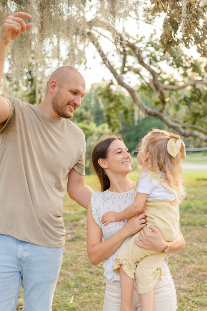 Family at a park