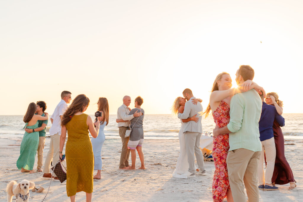 Beach wedding first dance 